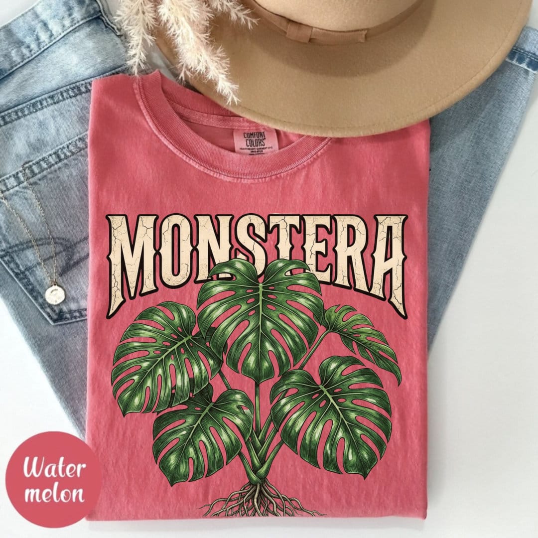 Retro Monstera T-Shirt - Image 7