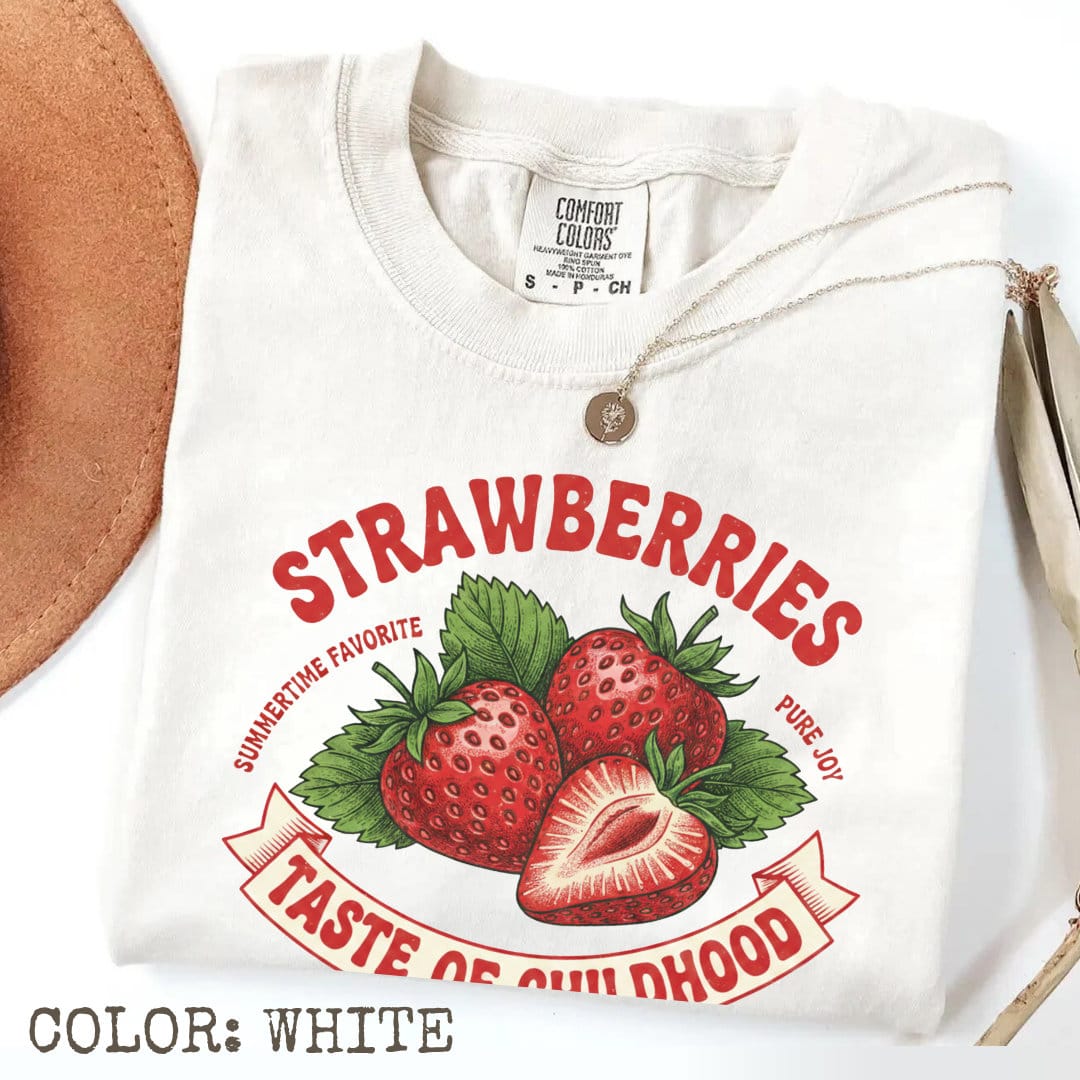 Retro Strawberries T-Shirt - Image 7