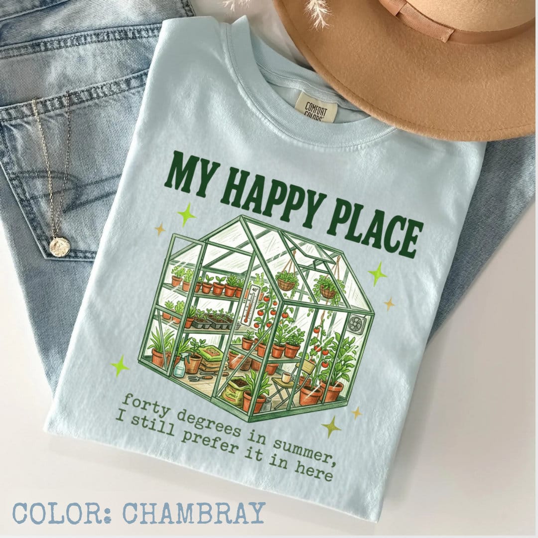 My Happy Place Greenhouse T-Shirt - Image 3