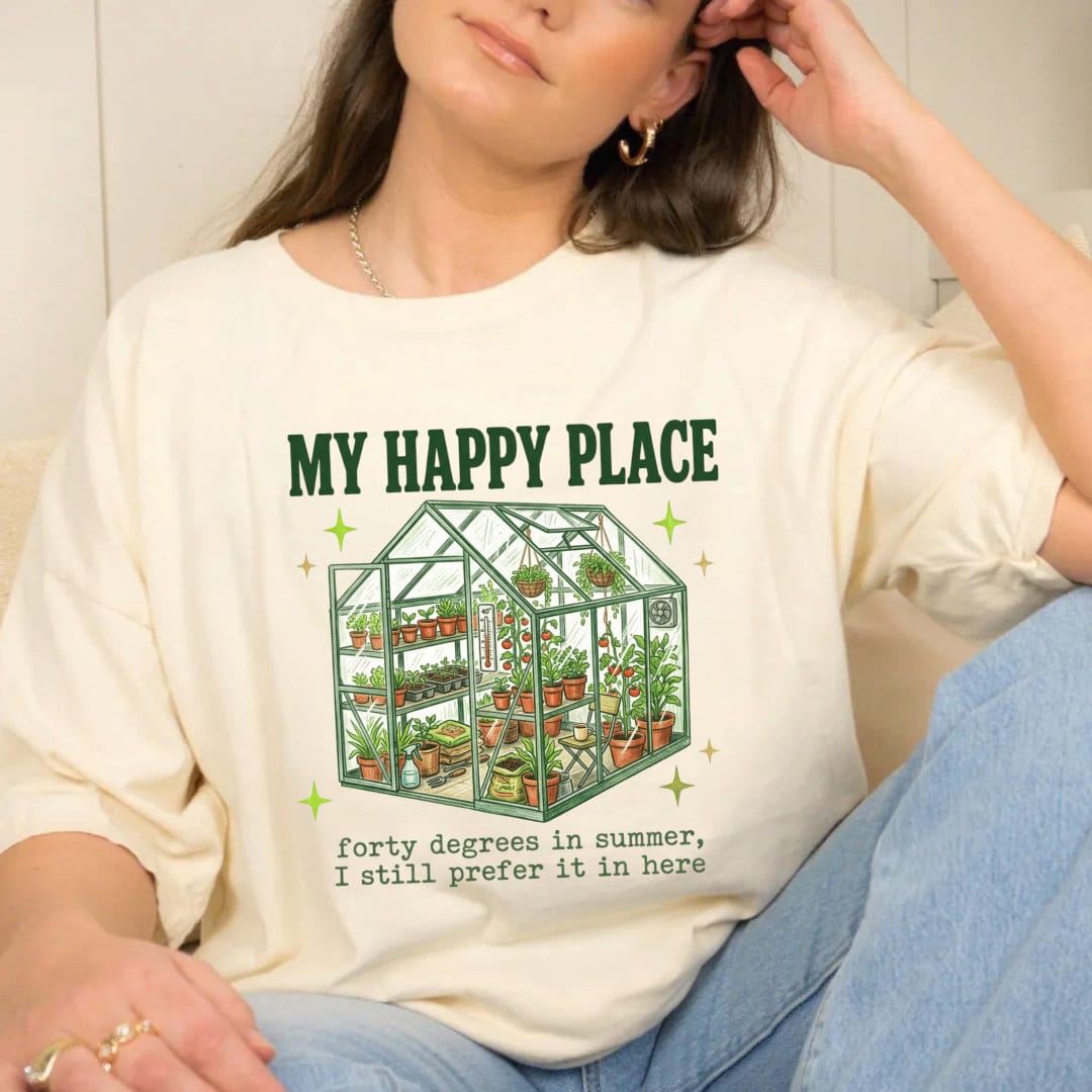 My Happy Place Greenhouse T-Shirt - Image 4