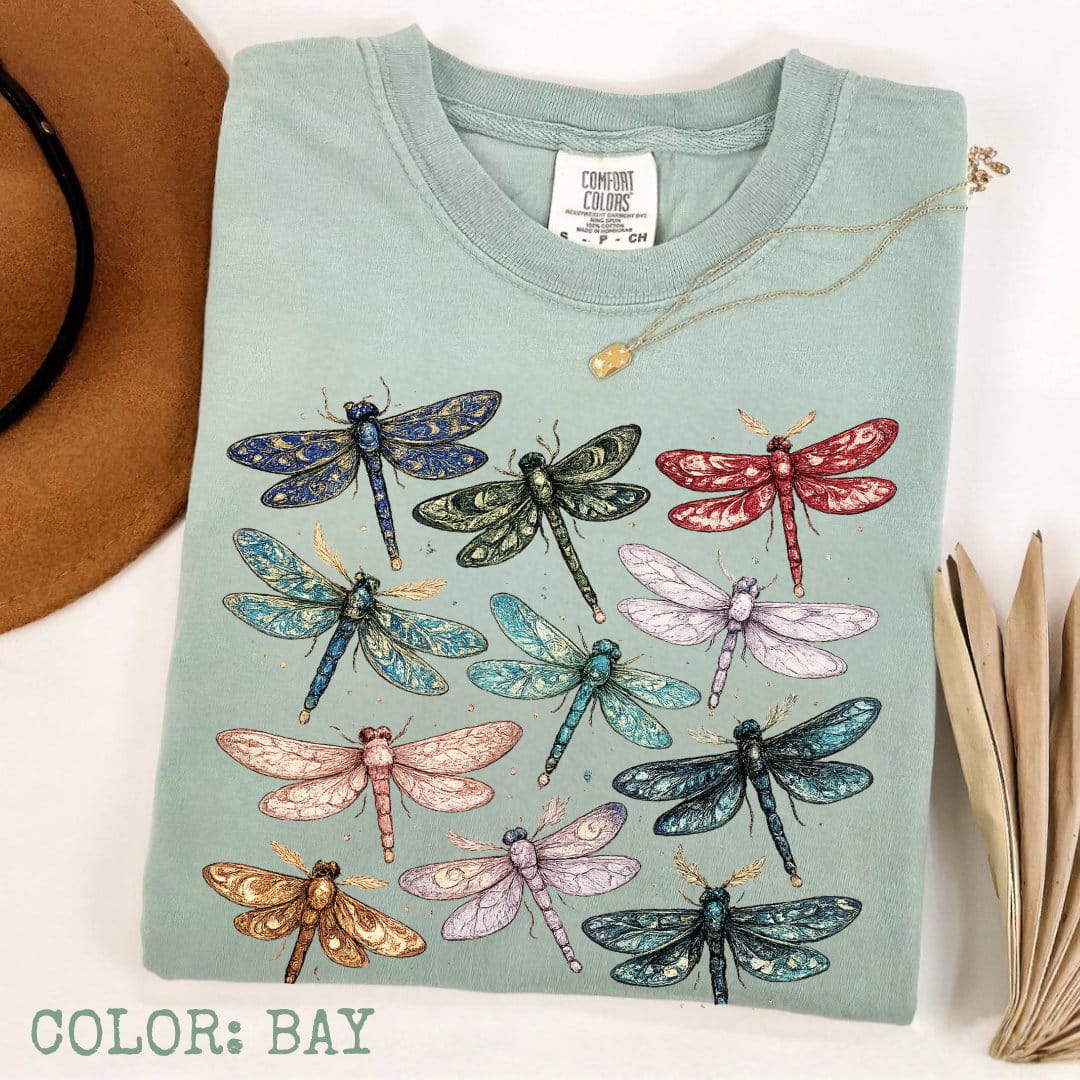 Jeweled Dragonflies T-Shirt - Image 7