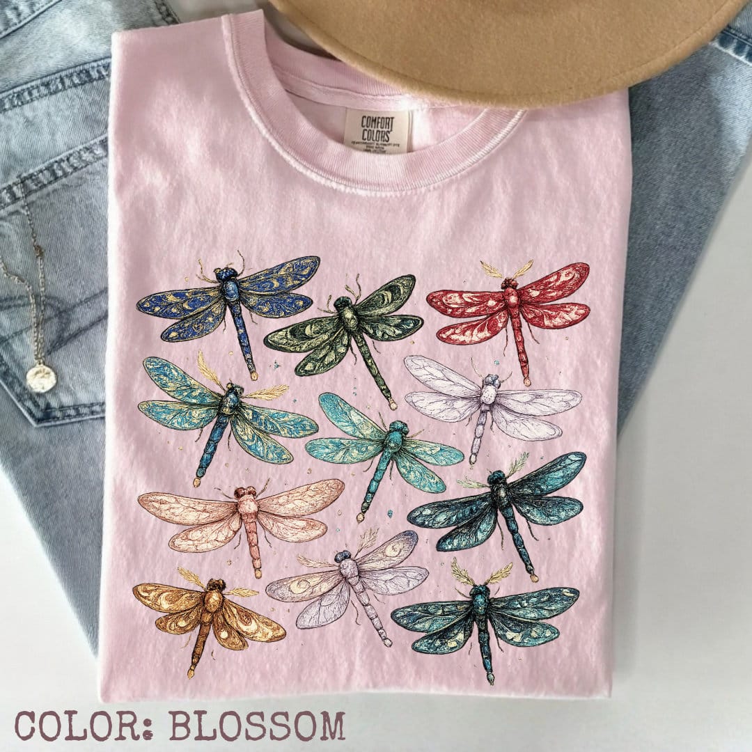 Jeweled Dragonflies T-Shirt - Image 6
