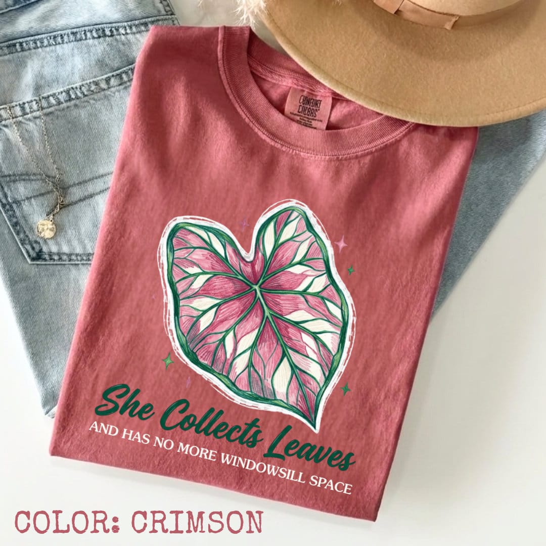 She Collect Leaves T-Shirt - Image 3