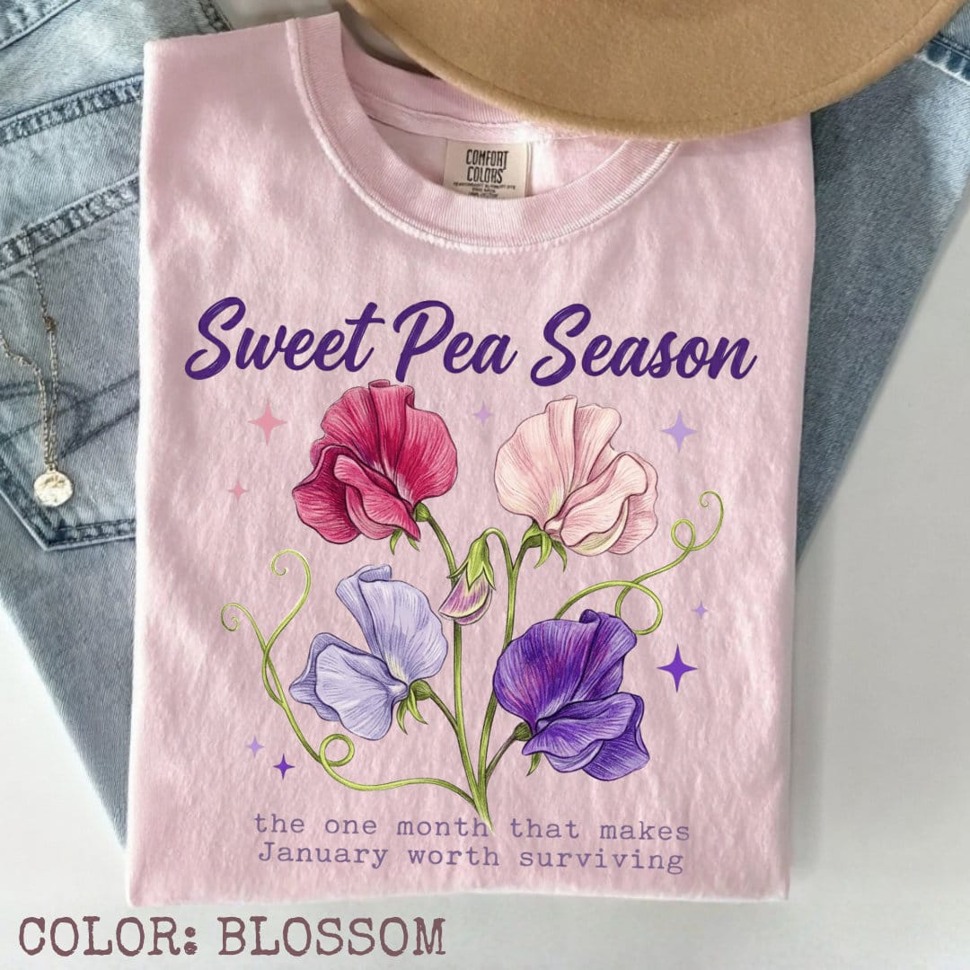 Sweet Pea Season T-Shirt - Image 4